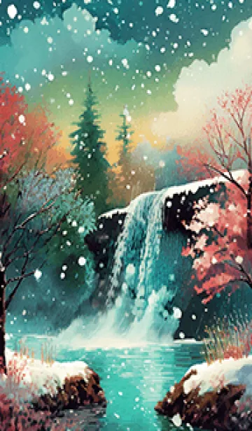 [LINE着せ替え] 優美な冬の風景の着せかえ(Winter-1765)の画像1