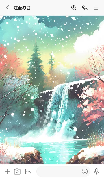 [LINE着せ替え] 優美な冬の風景の着せかえ(Winter-1765)の画像2