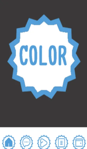 [LINE着せ替え] blue color M50の画像1