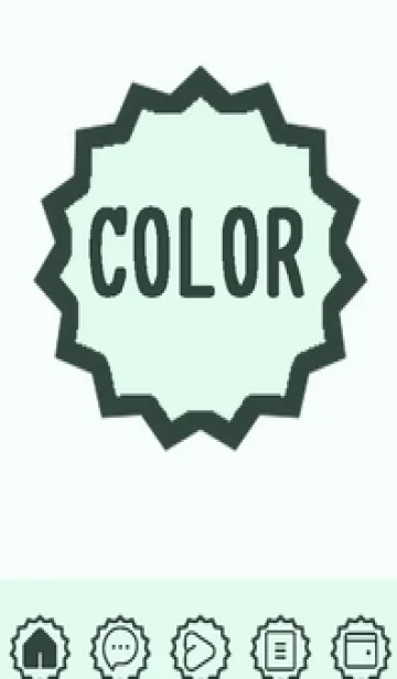 [LINE着せ替え] green color M95の画像1