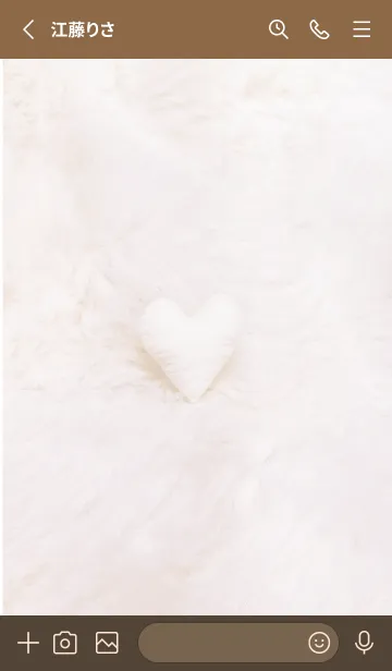 [LINE着せ替え] pinkbrown♡あったかハート08_1の画像2