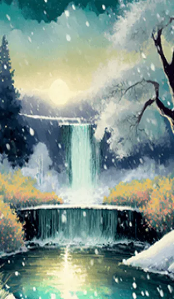 [LINE着せ替え] 優美な冬の風景の着せかえ(Winter-1767)の画像1