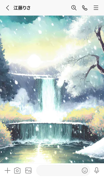 [LINE着せ替え] 優美な冬の風景の着せかえ(Winter-1767)の画像2