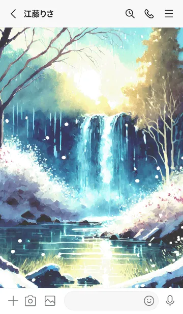 [LINE着せ替え] 優美な冬の風景の着せかえ(Winter-1769)の画像2