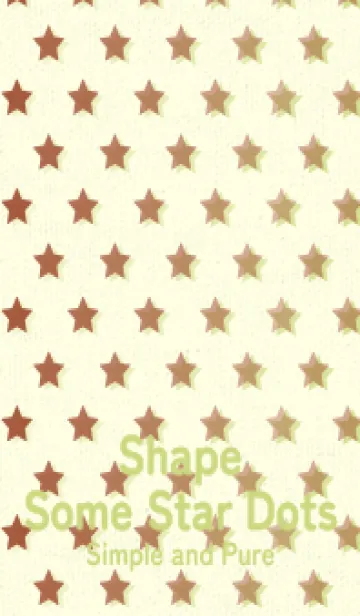 [LINE着せ替え] 星のドッドきせかえ 弁柄色の画像1