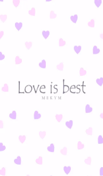 [LINE着せ替え] Love is best PURPLE PINK-MEKYM 27の画像1
