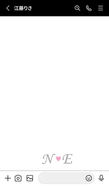 [LINE着せ替え] LOVE INITIAL-N&E イニシャル 7の画像2