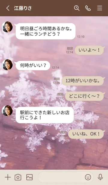 [LINE着せ替え] Real Snow Crystal #11-5の画像3