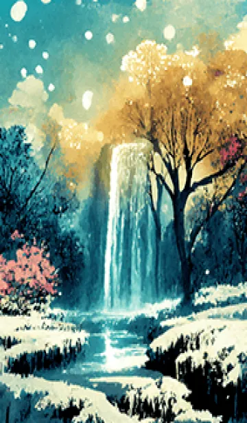 [LINE着せ替え] 優美な冬の風景の着せかえ(Winter-1779)の画像1