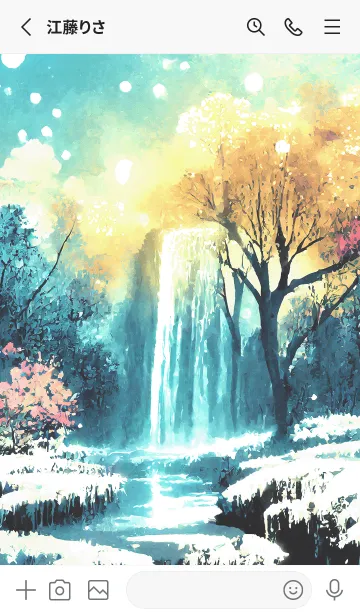 [LINE着せ替え] 優美な冬の風景の着せかえ(Winter-1779)の画像2