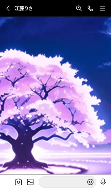 [LINE着せ替え] 冬のサクラ #BCJL426。の画像2