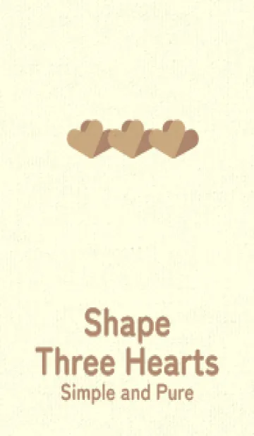 [LINE着せ替え] 3つのハート型の着せかえ ハニースイートの画像1