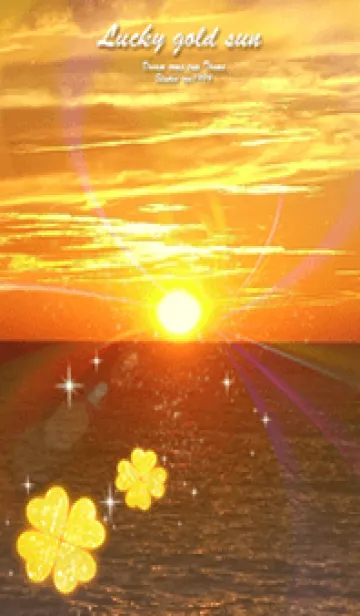 [LINE着せ替え] ＊金運を最強にする太陽とクローバー5＊の画像1