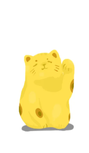 [LINE着せ替え] 金ピカ招き猫の画像1