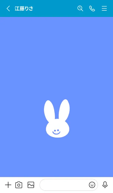 [LINE着せ替え] ホワイト ラビット .34の画像2