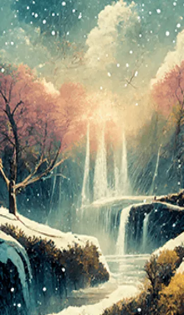 [LINE着せ替え] 優美な冬の風景の着せかえ(Winter-1786)の画像1