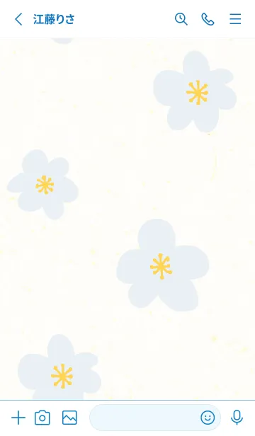 [LINE着せ替え] 花 シンプル 北欧風23の画像2