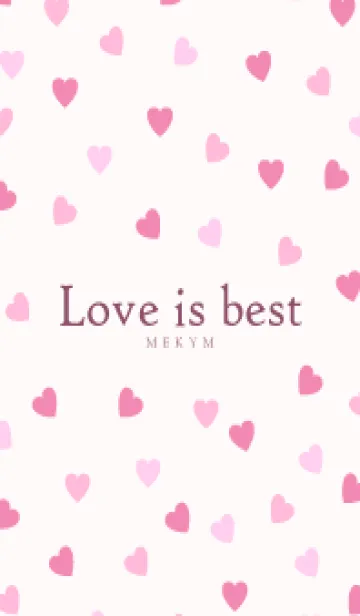 [LINE着せ替え] Love is best PINK-MEKYM 27の画像1