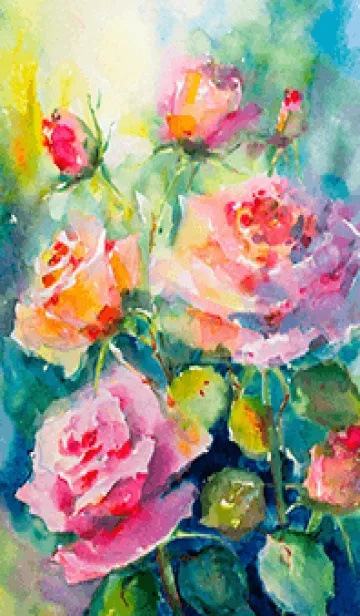 薔薇(バラ)の花の着せかえ(R1769)の着せ替えメイン画像