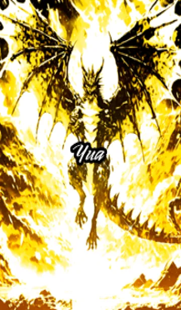 [LINE着せ替え] ゆあの金運上昇♪金龍着せかえの画像1