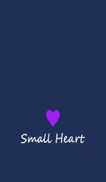 [LINE着せ替え] Small Heart *Navy Purple 19*の画像1