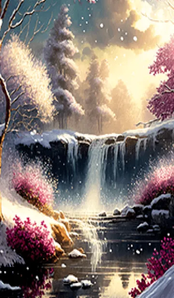 [LINE着せ替え] 優美な冬の風景の着せかえ(Winter-1793)の画像1