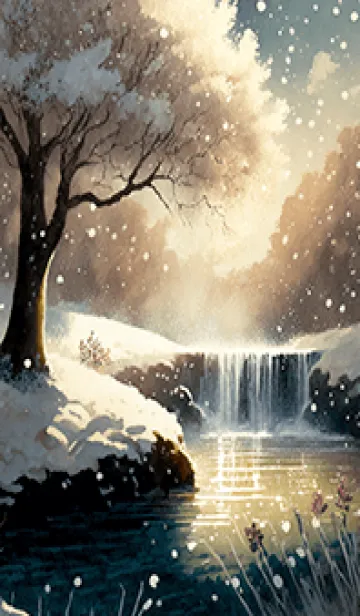 [LINE着せ替え] 優美な冬の風景の着せかえ(Winter-1795)の画像1