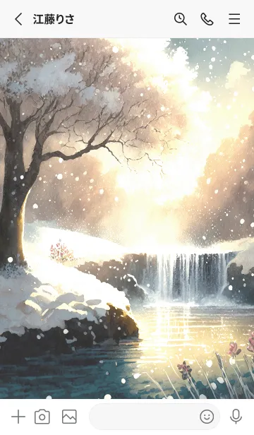 [LINE着せ替え] 優美な冬の風景の着せかえ(Winter-1795)の画像2