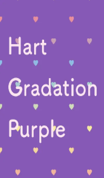 [LINE着せ替え] ハート グラデーション 紫 ネオンの画像1