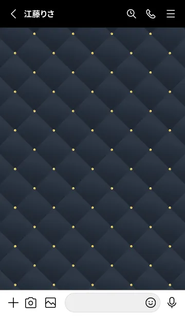 [LINE着せ替え] LOVE QUILTING -chic blue-の画像2