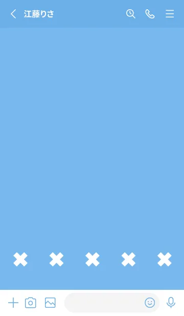 [LINE着せ替え] 地雷うさぎ(blue03)の画像2