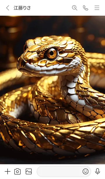 [LINE着せ替え] 黄金の蛇 幸運の30の画像2