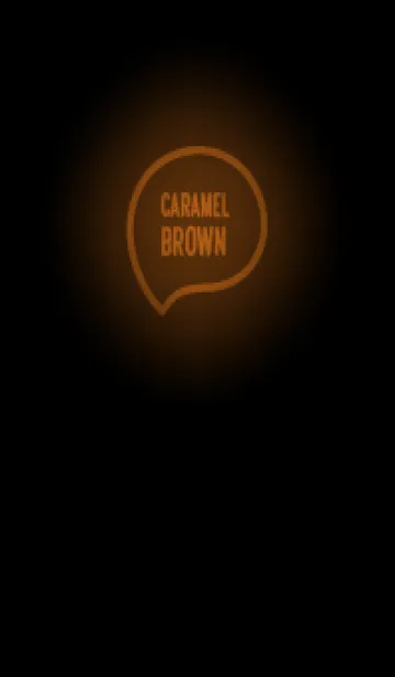 [LINE着せ替え] Caramel Brown Neon Theme V7 (JP)の画像1