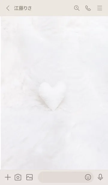 [LINE着せ替え] Greige♡あったかハート02_1の画像2