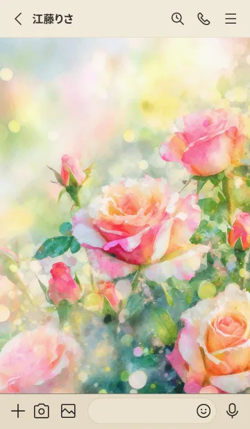 [LINE着せ替え] 薔薇(バラ)の花の着せかえ(R1786)の画像2