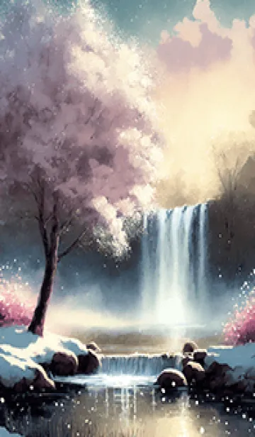 [LINE着せ替え] 優美な冬の風景の着せかえ(Winter-1808)の画像1