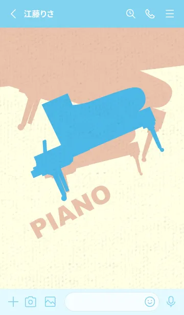[LINE着せ替え] Piano CLR ミヨゾティの画像2