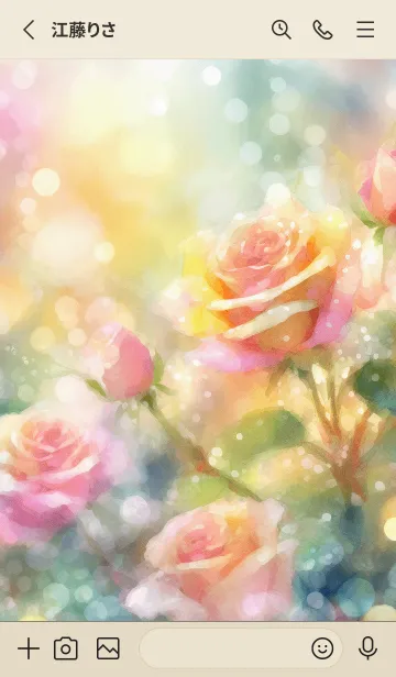 [LINE着せ替え] 薔薇(バラ)の花の着せかえ(R1785)の画像2