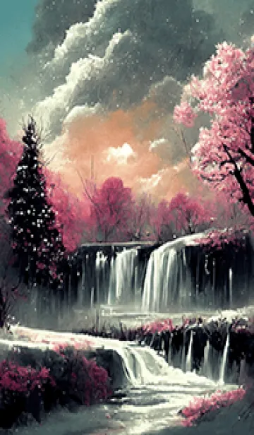 [LINE着せ替え] 優美な冬の風景の着せかえ(Winter-1804)の画像1