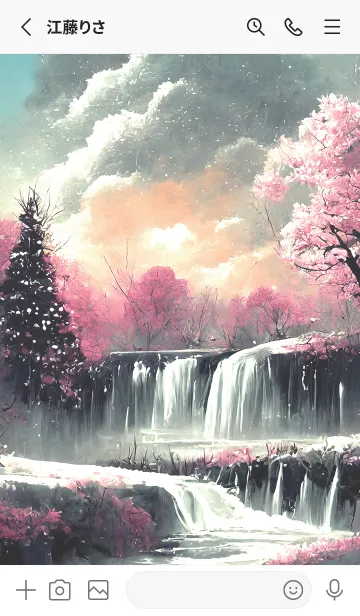 [LINE着せ替え] 優美な冬の風景の着せかえ(Winter-1804)の画像2