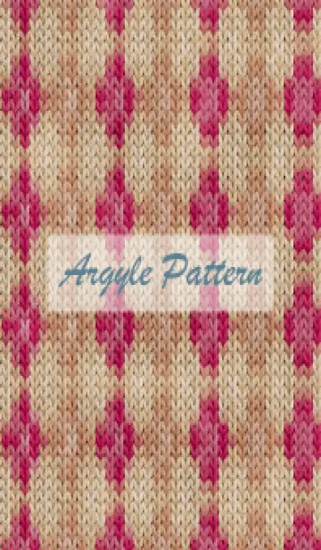 [LINE着せ替え] argyle pattern embroidery 87の画像1