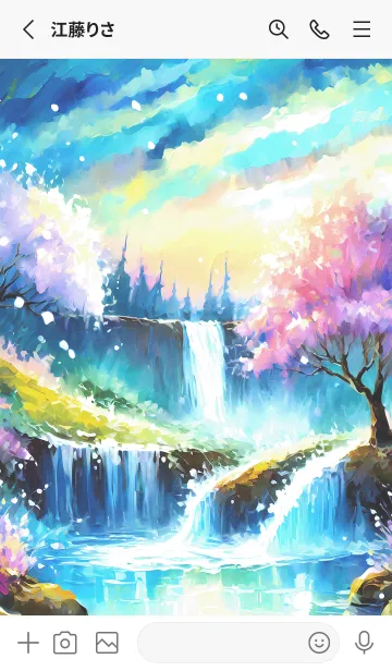 [LINE着せ替え] 優美な冬の風景の着せかえ(Winter-1811)の画像2