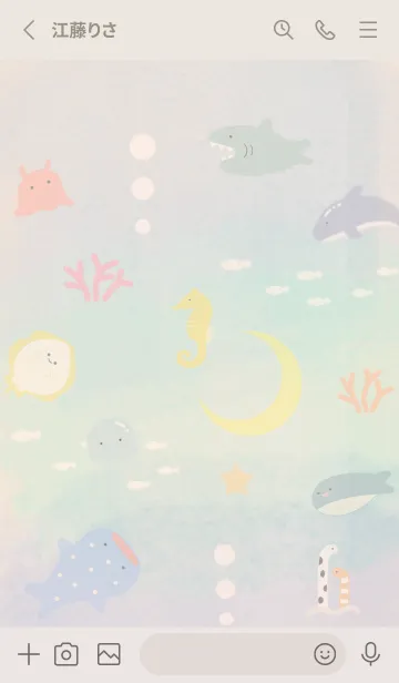 [LINE着せ替え] orange☆三日月と海13_1の画像2