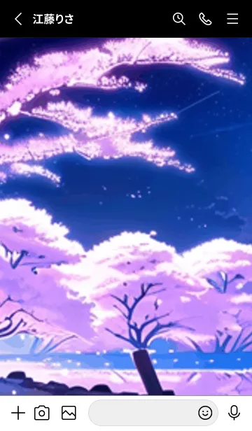 [LINE着せ替え] 冬のサクラ #BCJL422。の画像2