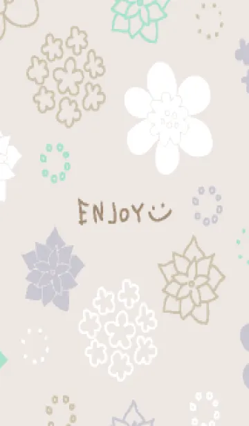 [LINE着せ替え] 北欧風花々11の画像1