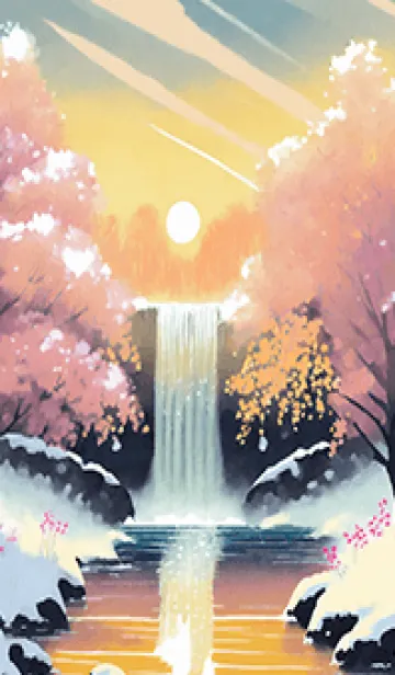 [LINE着せ替え] 優美な冬の風景の着せかえ(Winter-1816)の画像1