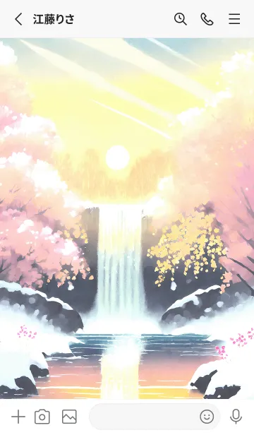 [LINE着せ替え] 優美な冬の風景の着せかえ(Winter-1816)の画像2