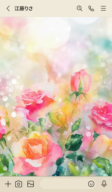 [LINE着せ替え] 薔薇(バラ)の花の着せかえ(R1798)の画像2