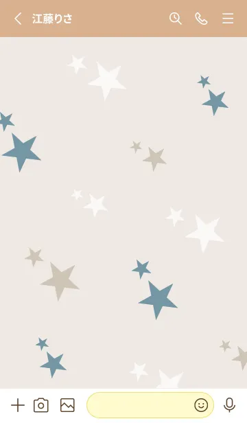 [LINE着せ替え] 3色の星8の画像2