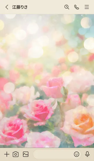 [LINE着せ替え] 薔薇(バラ)の花の着せかえ(R1790)の画像2